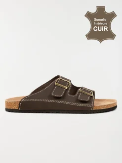 Mules homme marron (40-46)