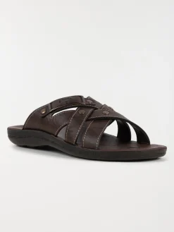 Mules homme marrons (41-46)