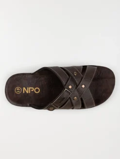 Mules homme marrons (41-46)