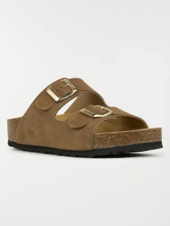Mules marrons 2 boucles femme (37-42)