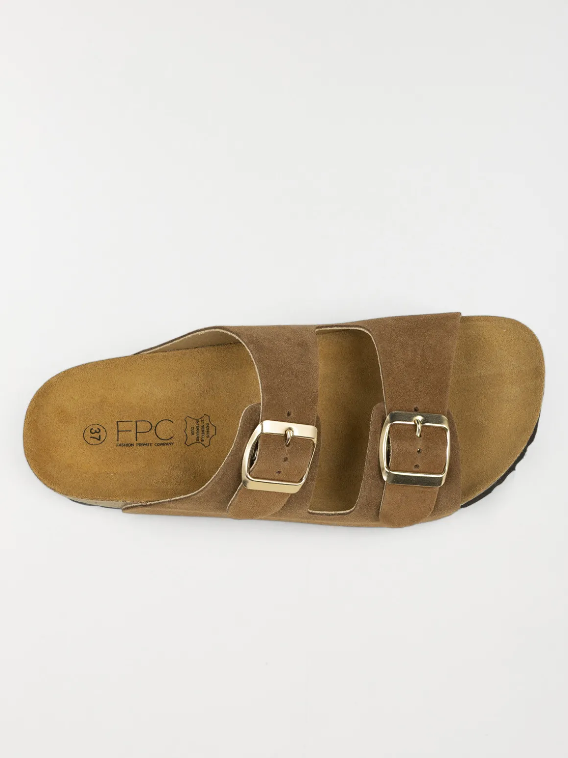 Mules marrons 2 boucles femme (37-42)