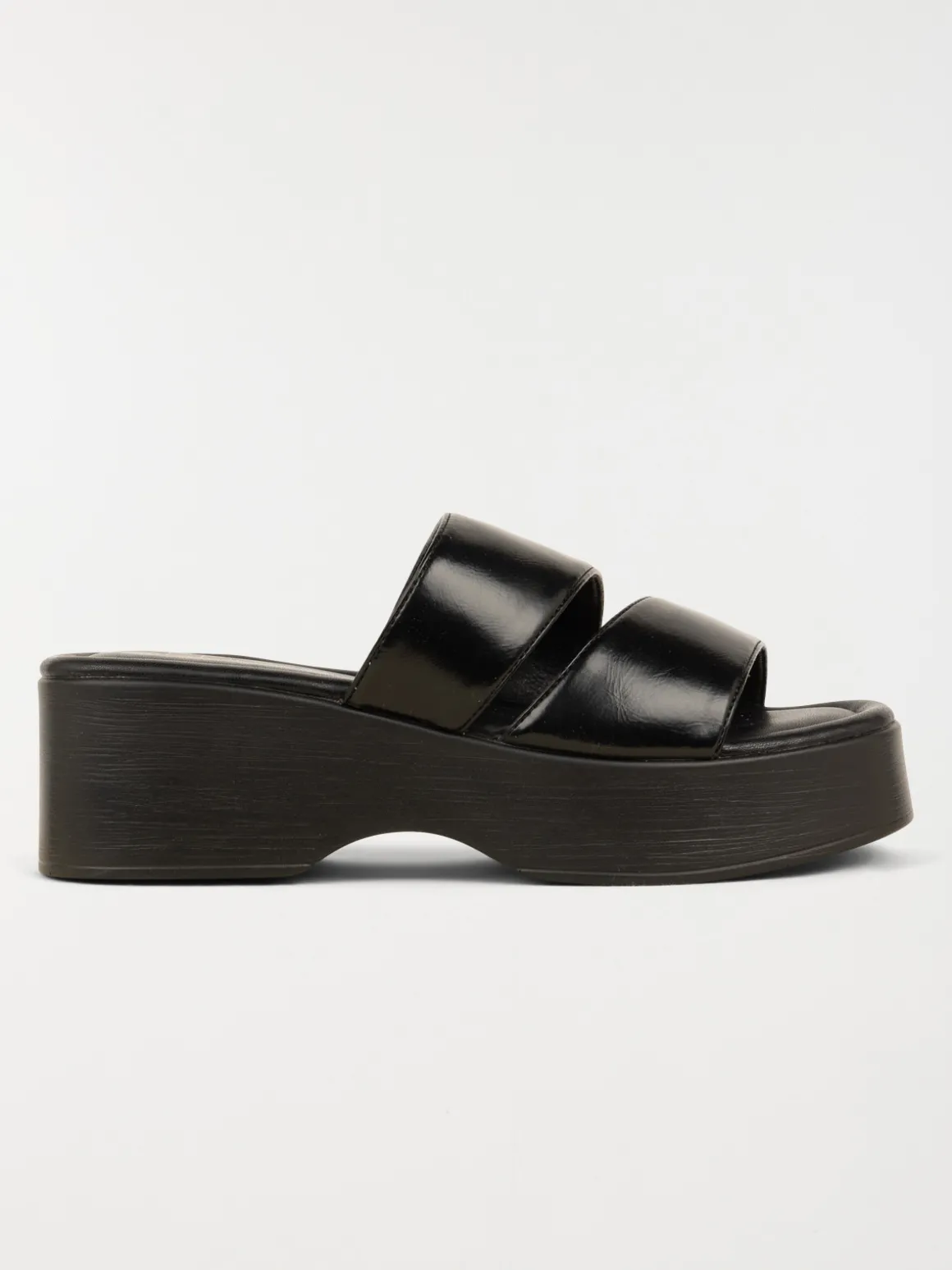 Mules noires à talon femme (36-41)