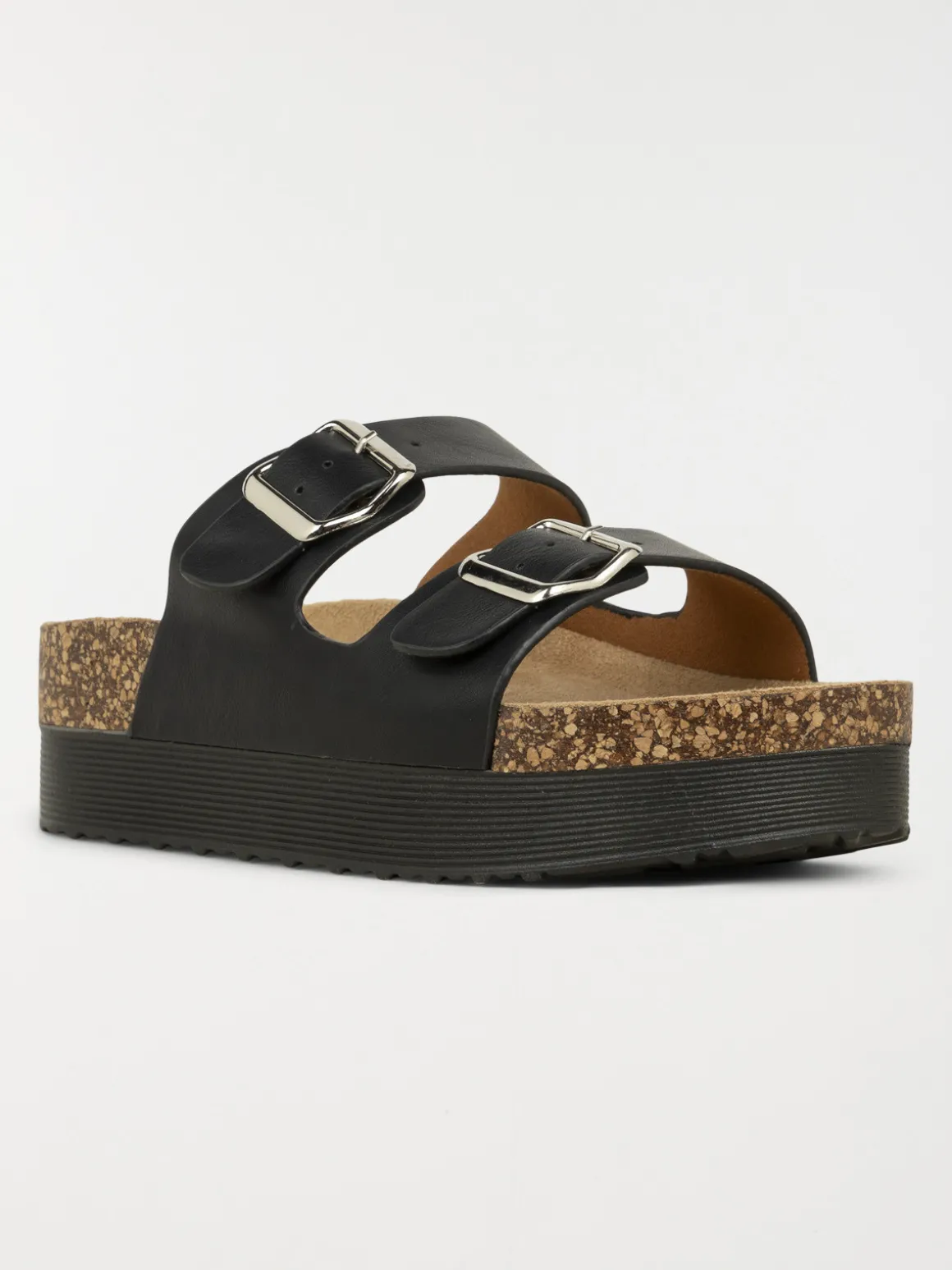 Mules noires plateformes femme (36-41)