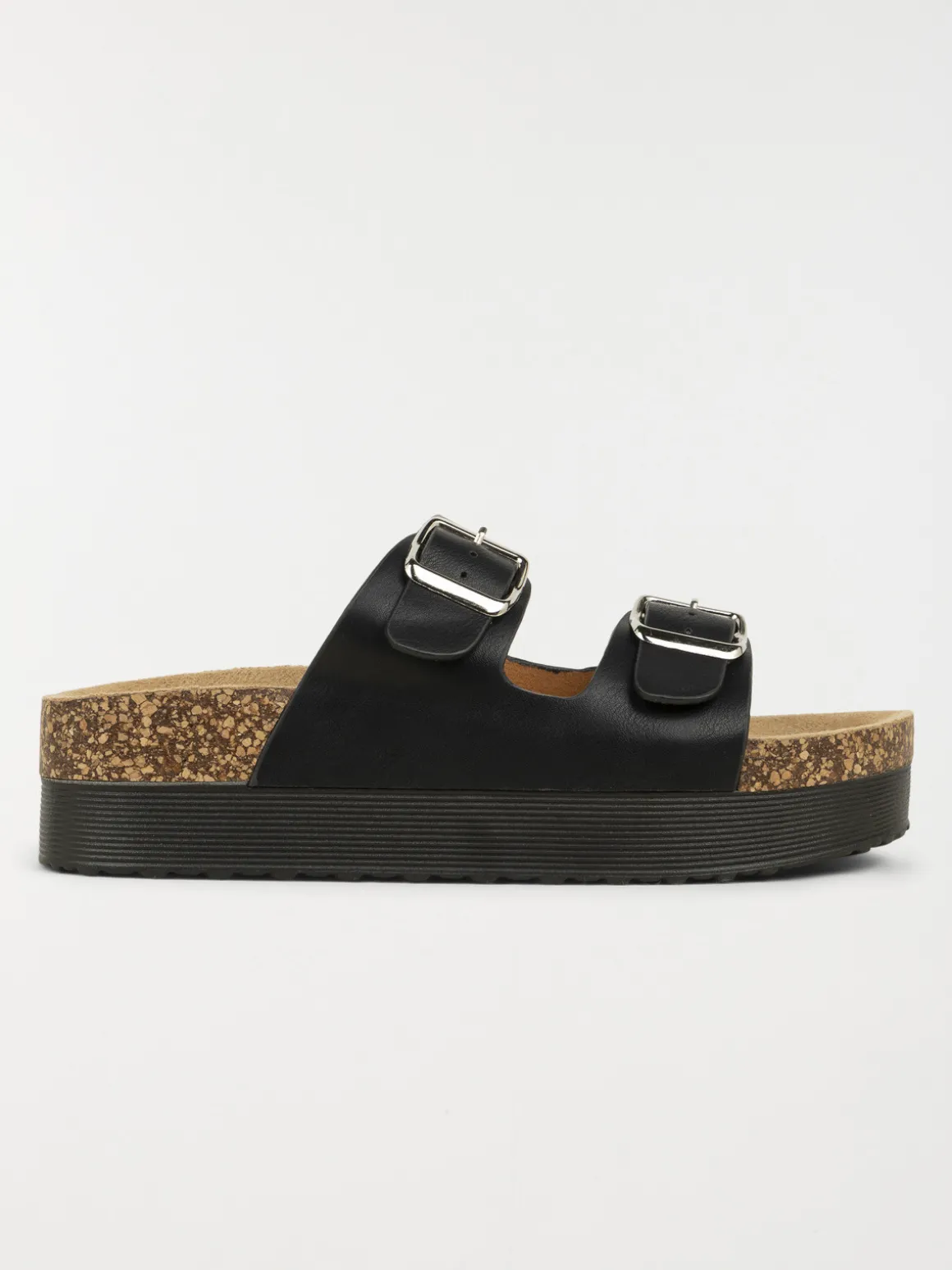 Mules noires plateformes femme (36-41)