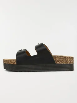 Mules noires plateformes femme (36-41)