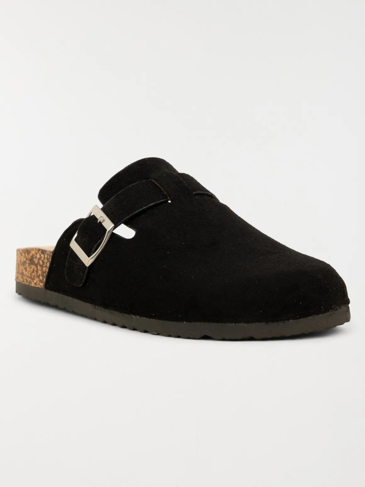 Mules plates femme noir (36-41)