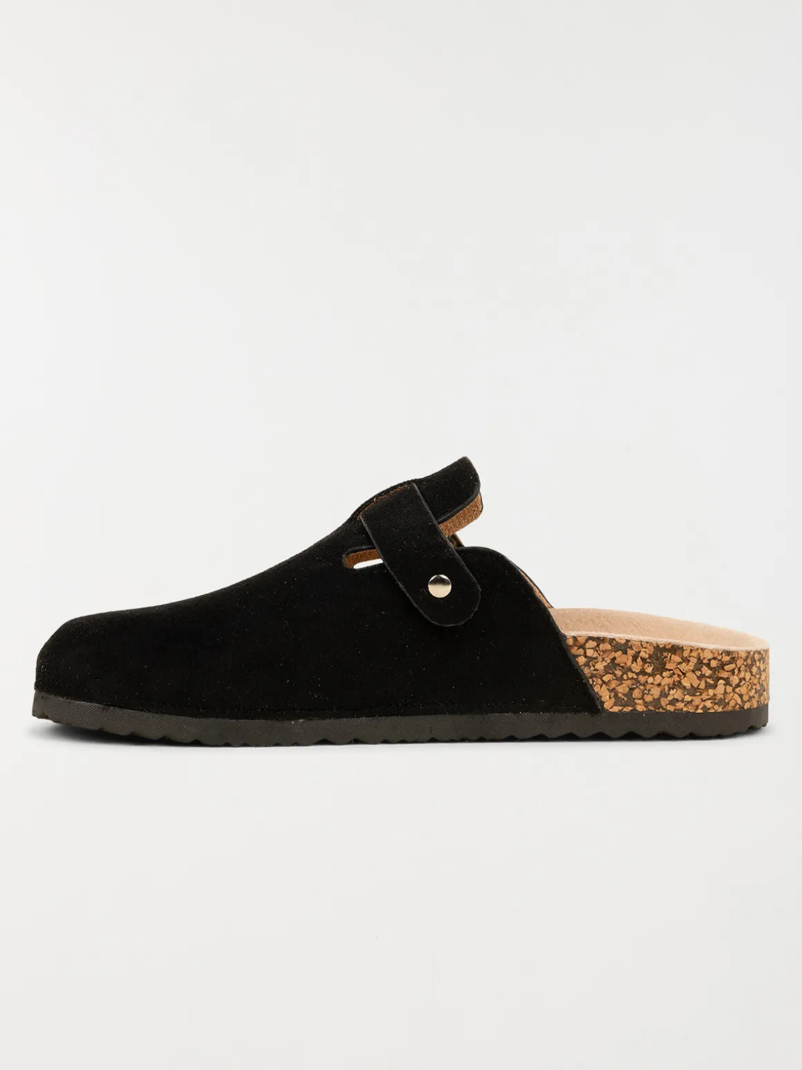 Mules plates femme noir (36-41)
