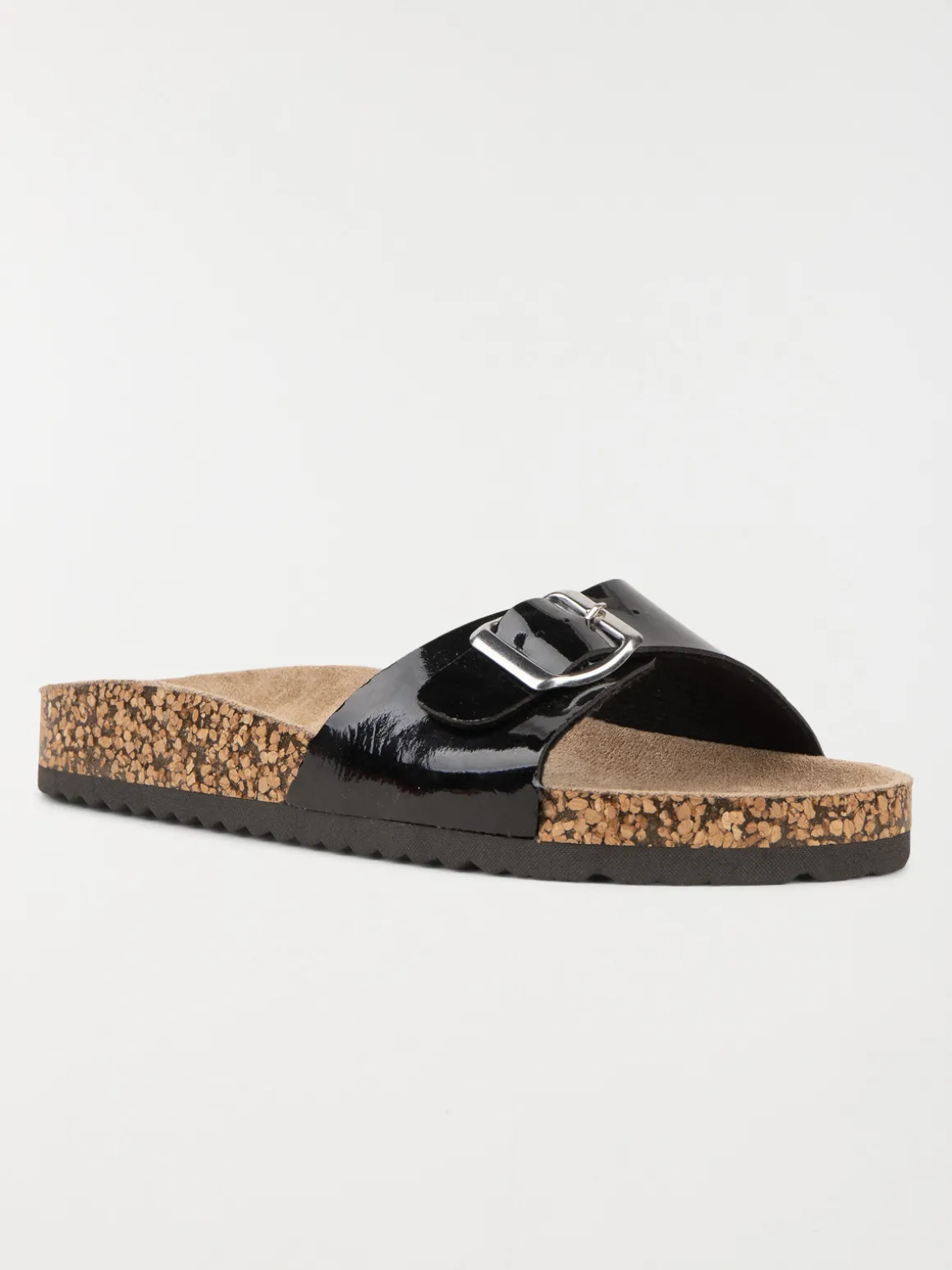 Mules plates noires femme (36-41)