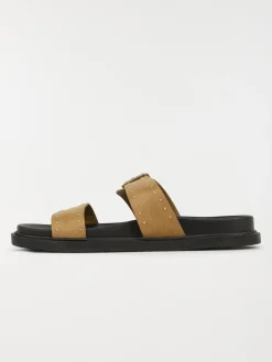 Mules studs dorés femme noir (36-41)