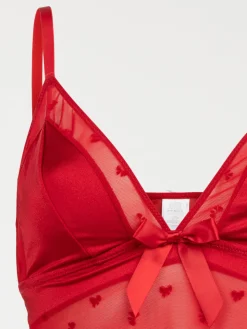 Nuisette rouge séduction femme (S-XL)