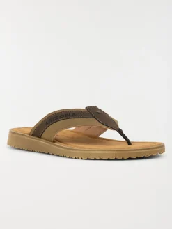Nu-pied entredoigt marron homme (40-45)