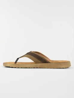 Nu-pied entredoigt marron homme (40-45)