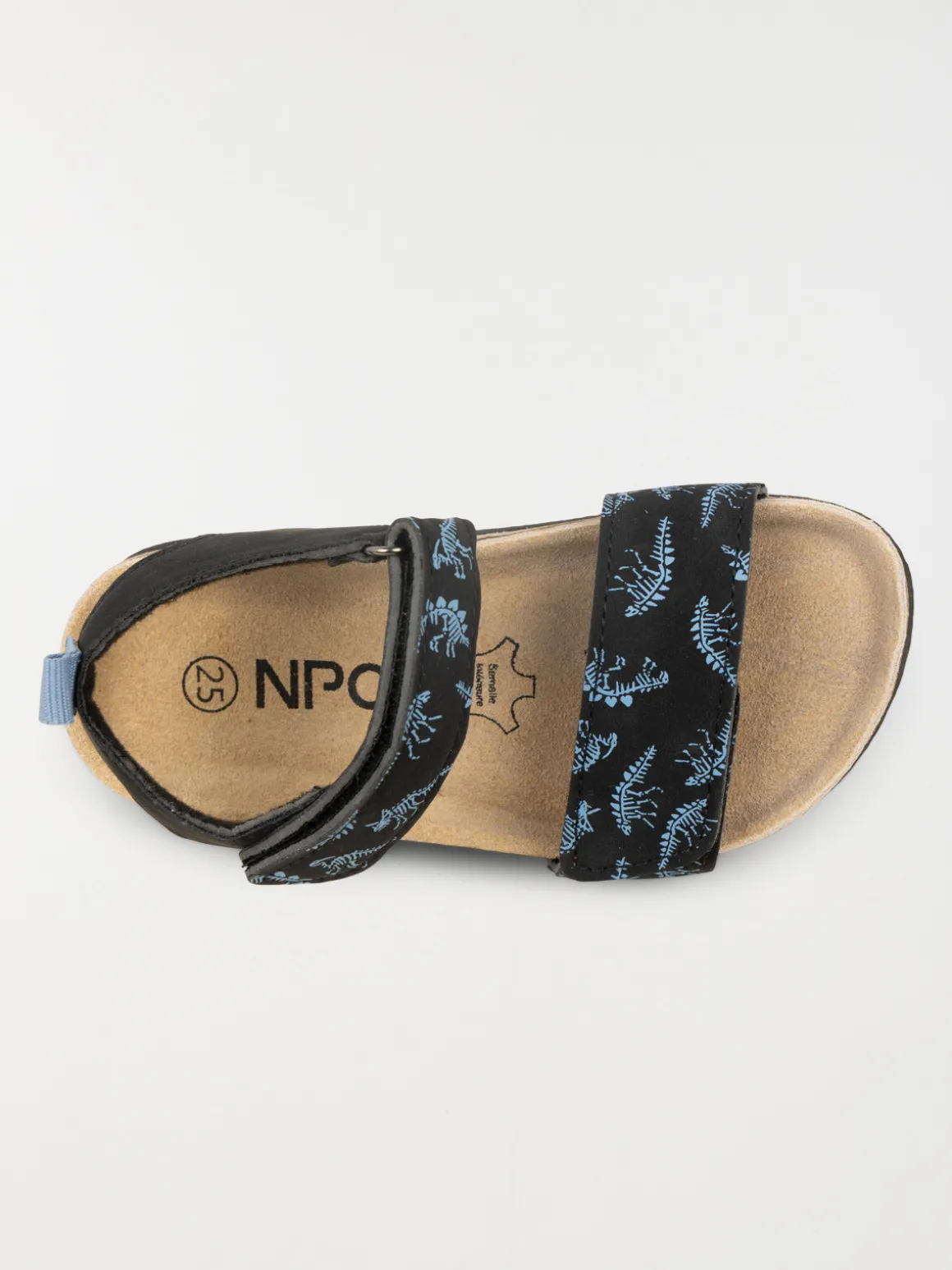 Nu-pied noir dinosaure garçon (24-30)