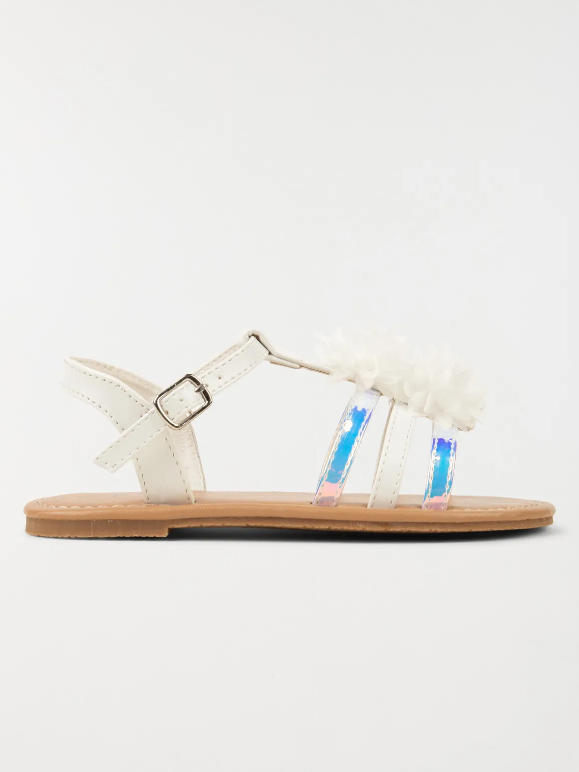 Nu-pieds fleurs tissus fille (24-30)