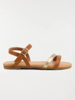 Nu-pieds marrons fille (31-37)