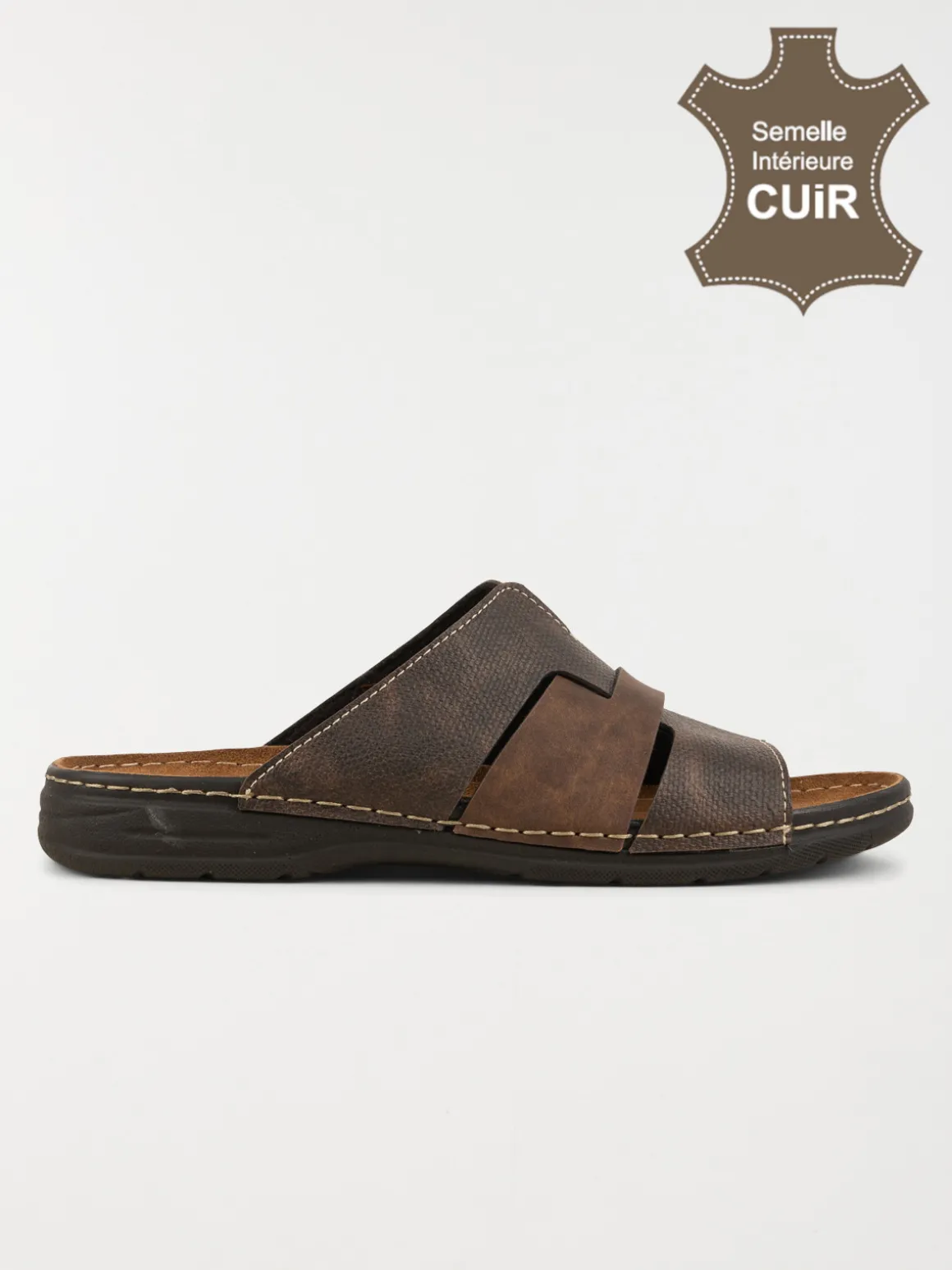 Nu-pieds marrons homme (40-45)