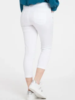 Pantacourt blanc femme
