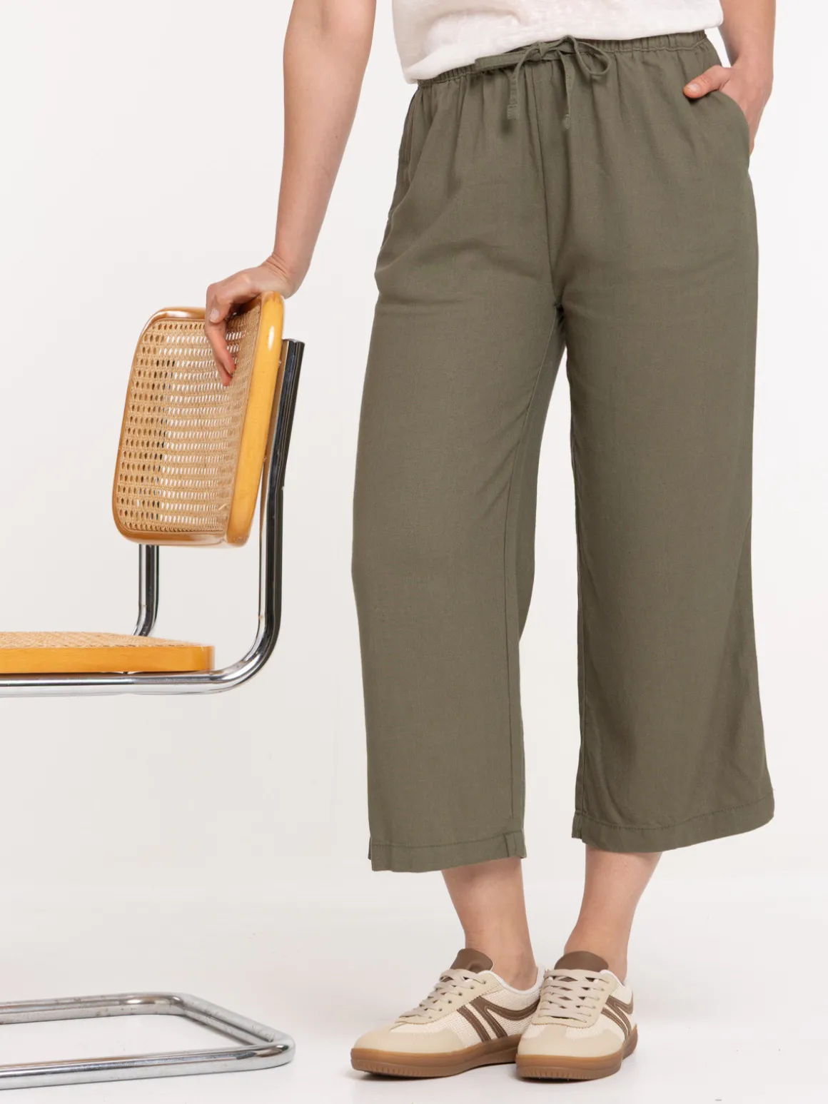 Pantacourt coloris trèfle femme