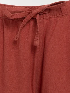 Pantacourt marsala grande taille femme