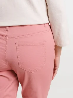 Pantacourt skinny bois de rose femme