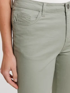 Pantacourt skinny mousse clair femme