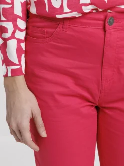 Pantacourt skinny rose fiesta femme