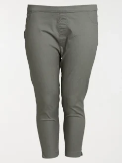 Pantacourt tilleul grande taille femme