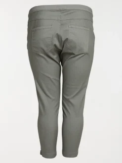 Pantacourt tilleul grande taille femme