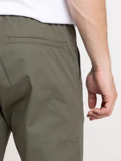 Pantalon 100% coton kaki homme