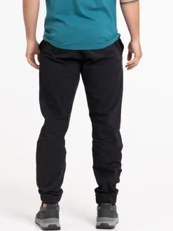 Pantalon 100% coton noir homme