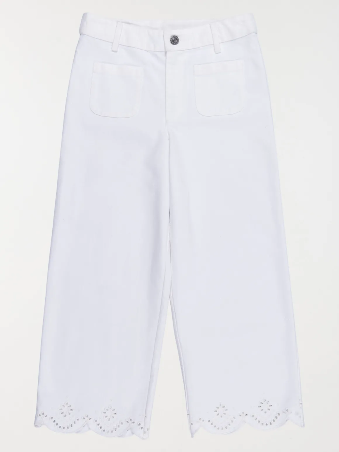 Pantalon broderie anglaise fille (3-12A)