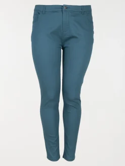 Pantalon canard slim grande taille femme