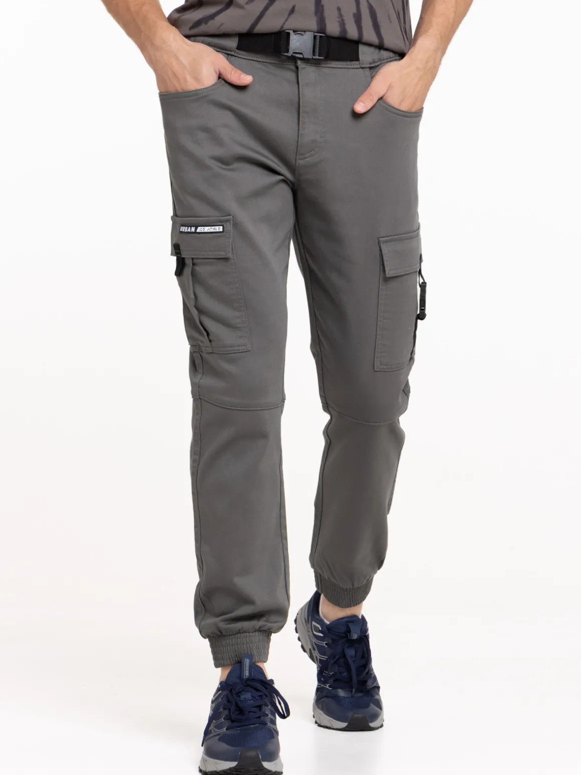 Pantalon cargo avec ceinture homme