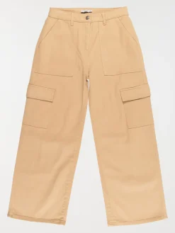 Pantalon cargo camel doux fille (XXS-M)