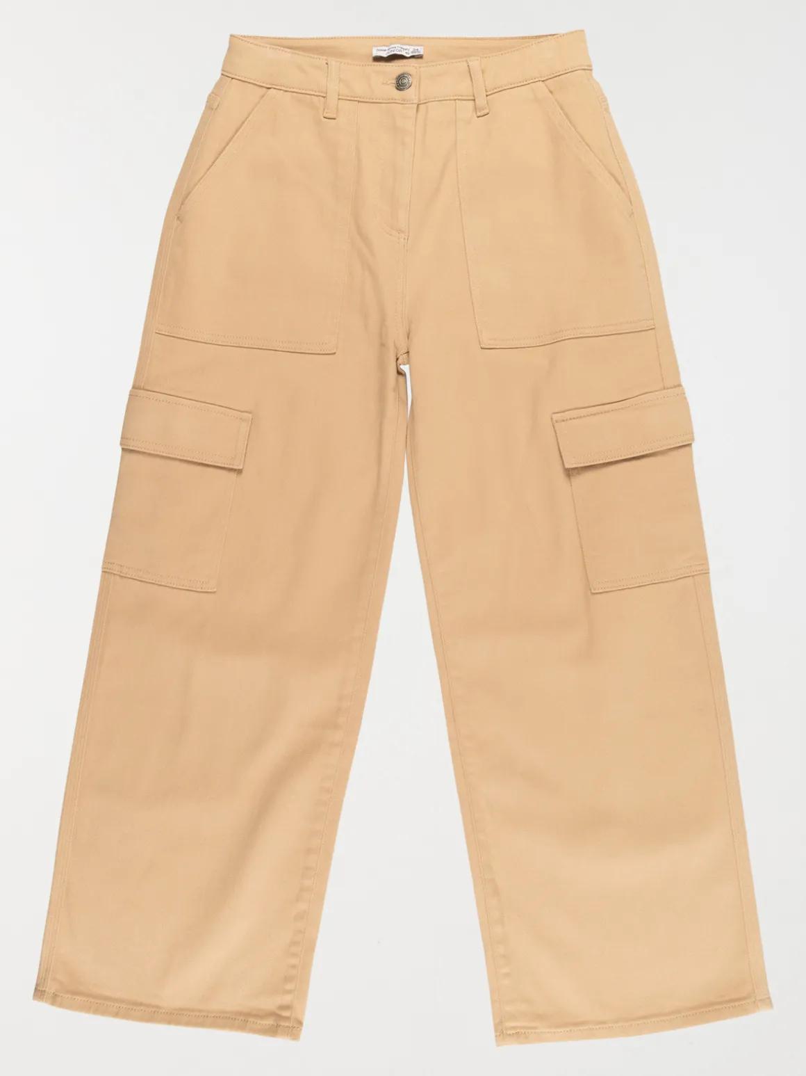 Pantalon cargo camel doux fille (XXS-M)