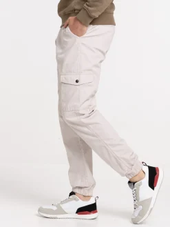 Pantalon cargo craie homme