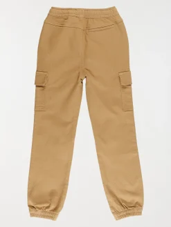 Pantalon cargo garçon kraft (3-12A)