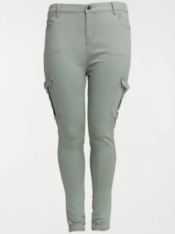 Pantalon cargo grande taille femme