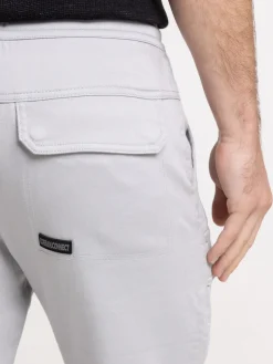 Pantalon cargo gris perle homme