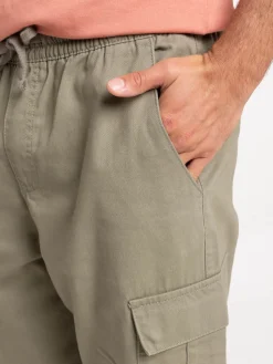 Pantalon cargo homme tilleul