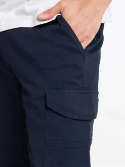 Pantalon cargo marine navy homme