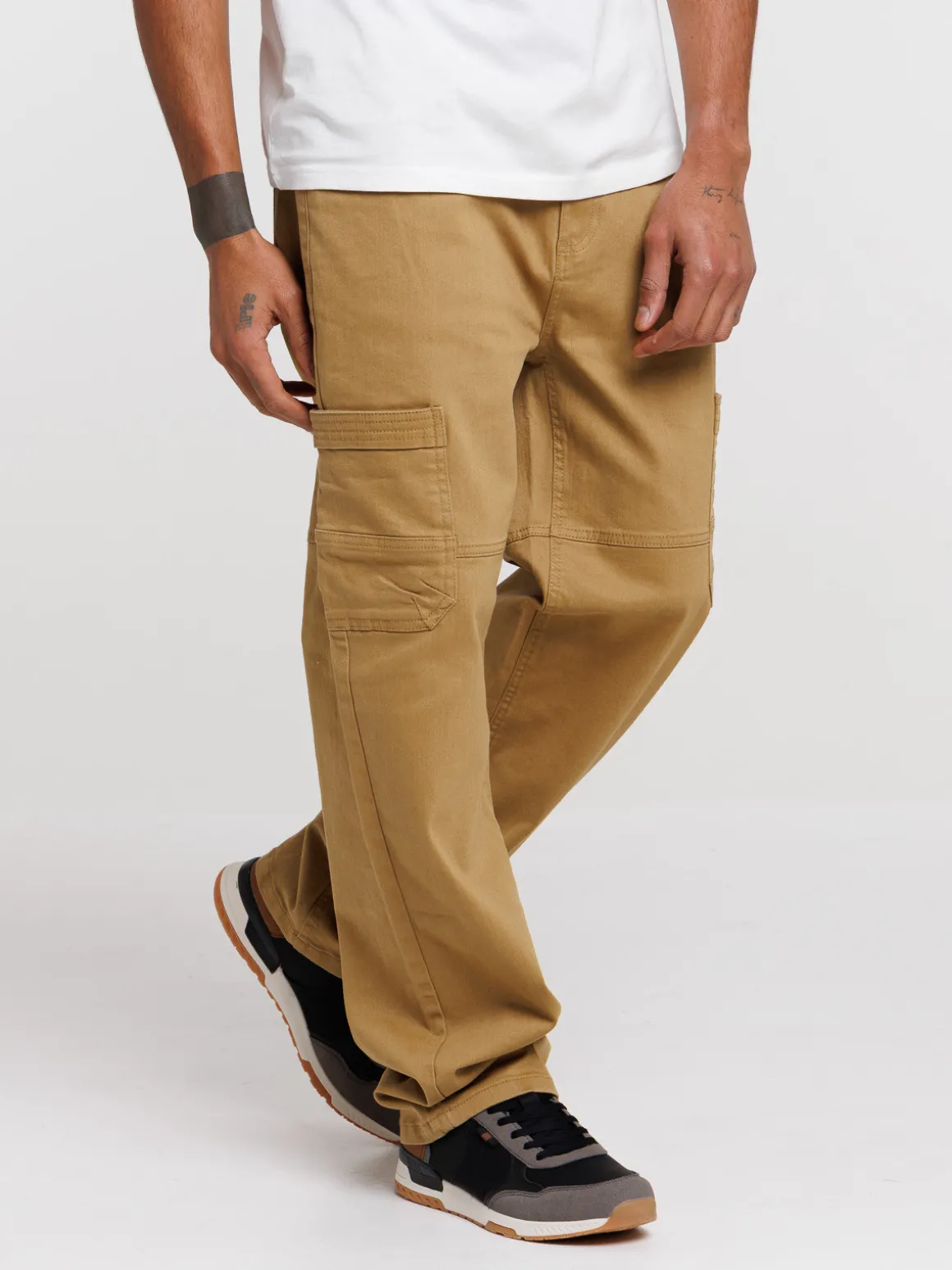 Pantalon cargo multipoches homme