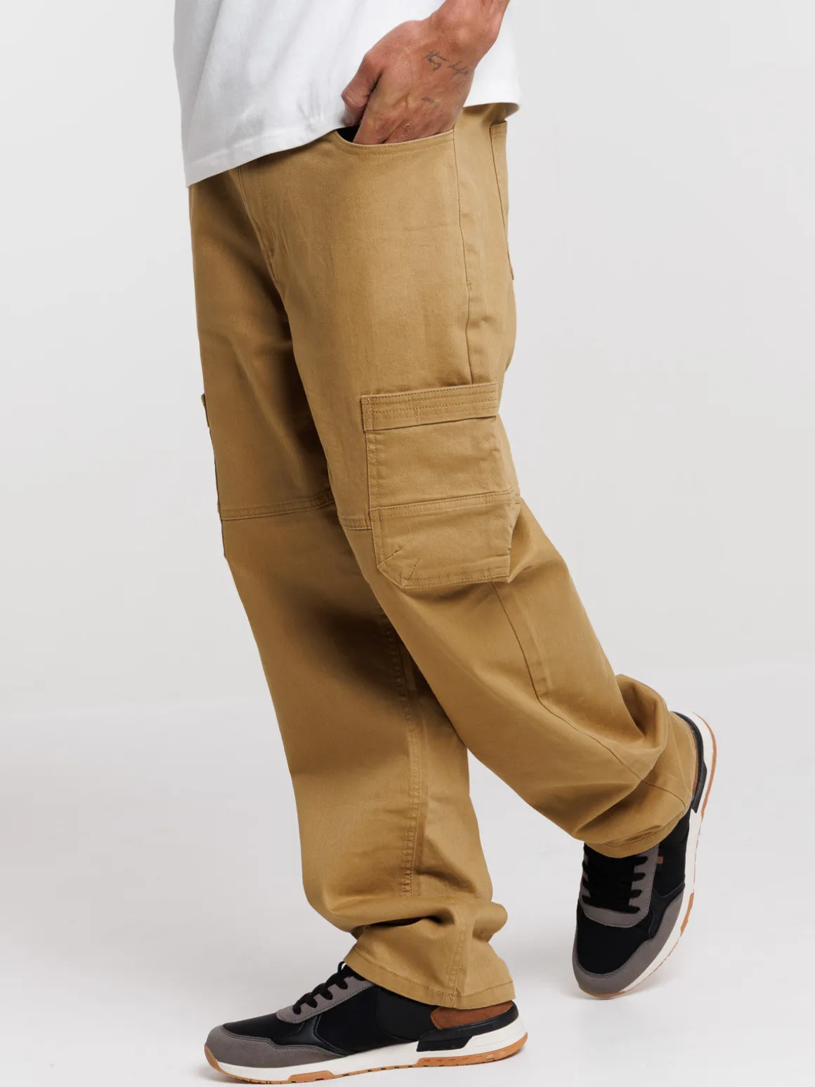 Pantalon cargo multipoches homme