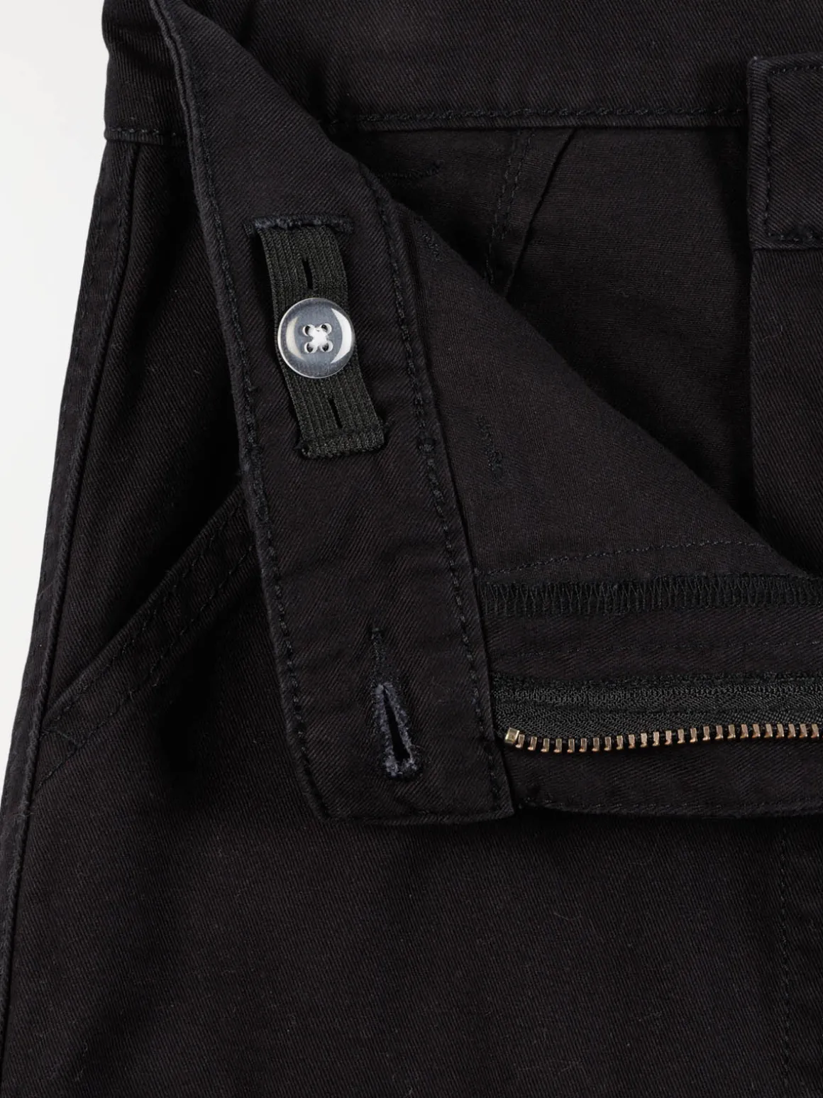 Pantalon cargo noir fille (XXS-M)
