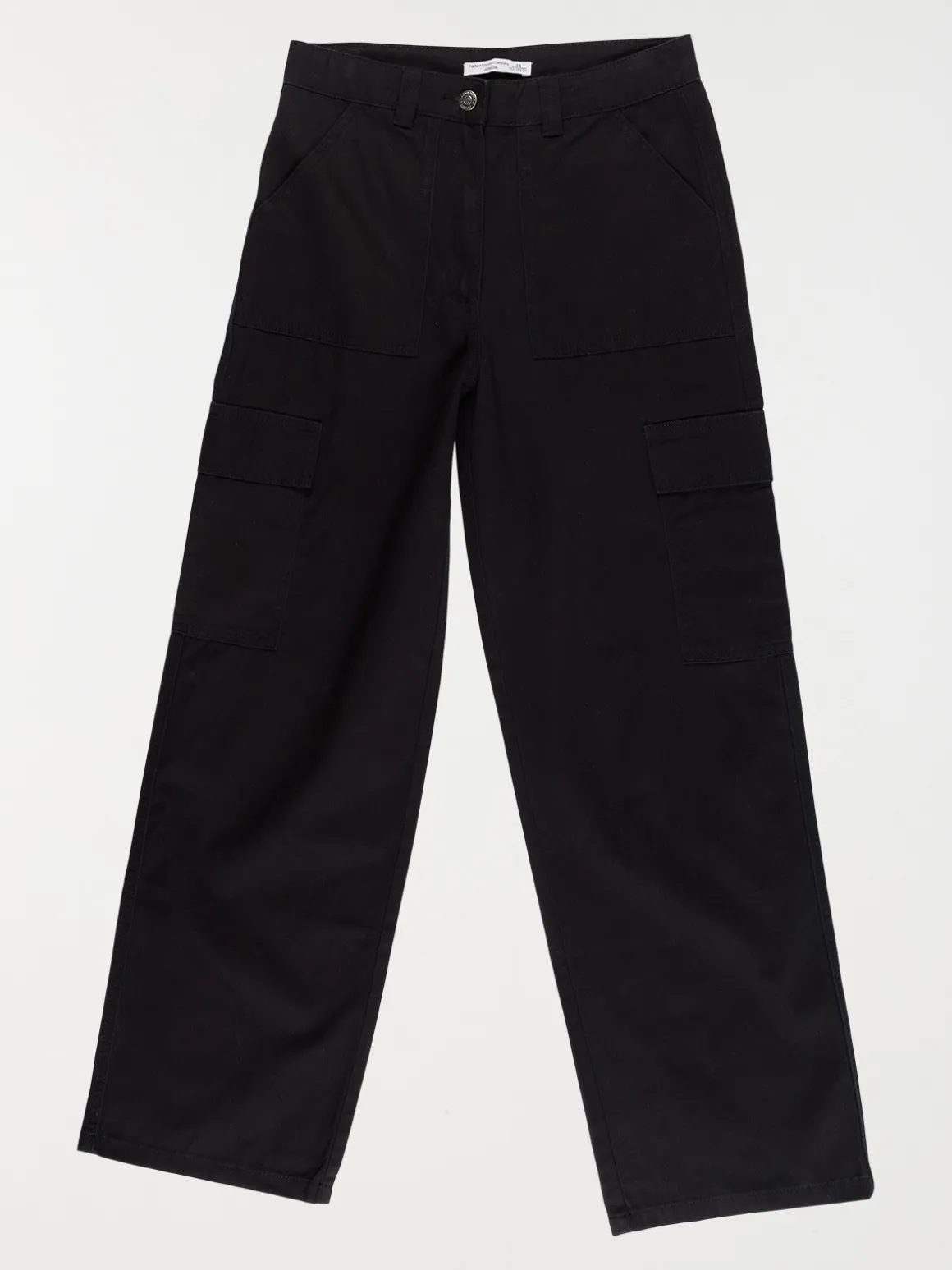 Pantalon cargo noir fille (XXS-M)
