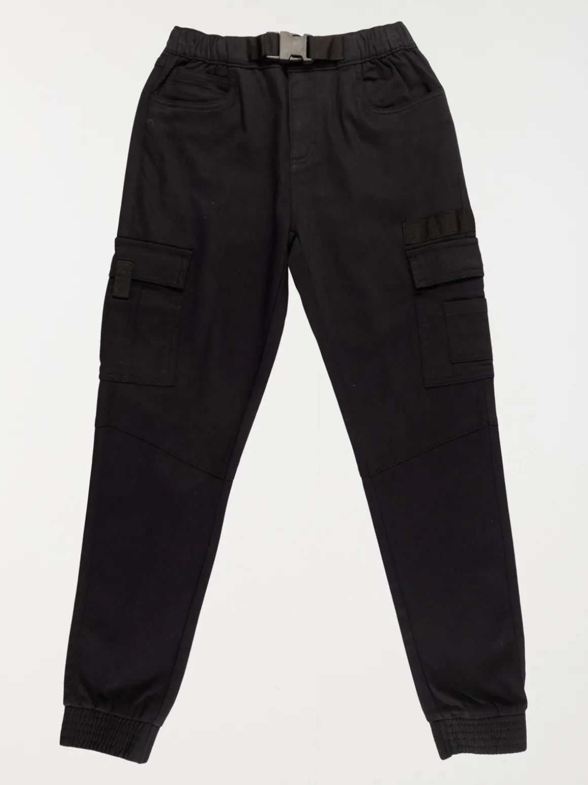Pantalon cargo noir garçon (XXS-M)
