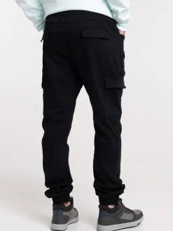 Pantalon cargo noir homme