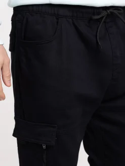 Pantalon cargo noir homme