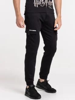 Pantalon cargo noir homme
