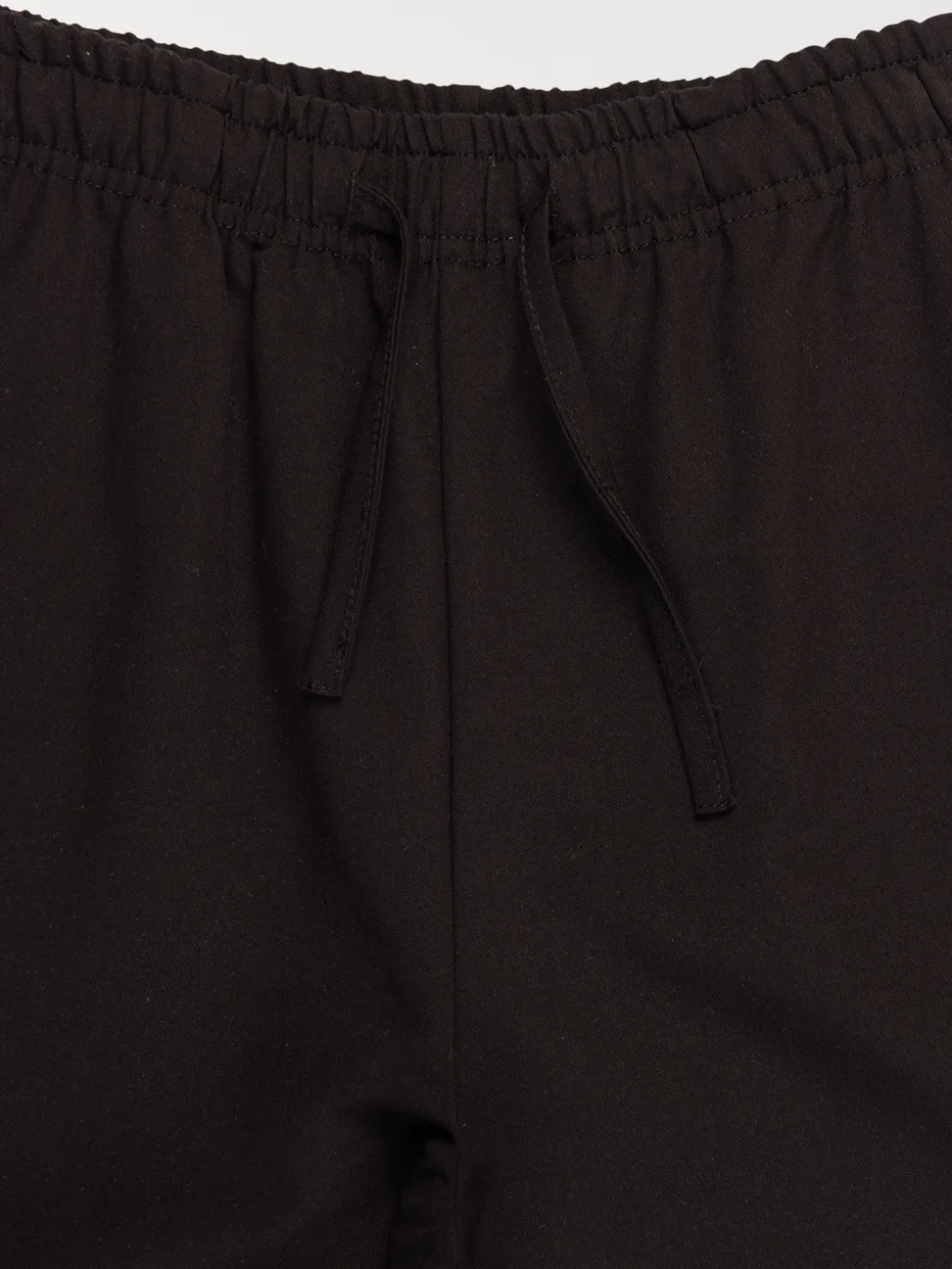 Pantalon cargo uni noir fille (XXS-M)